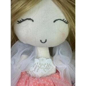 handmade kawaii cloth doll 13 inch ballet core lace dress cottagecore plush